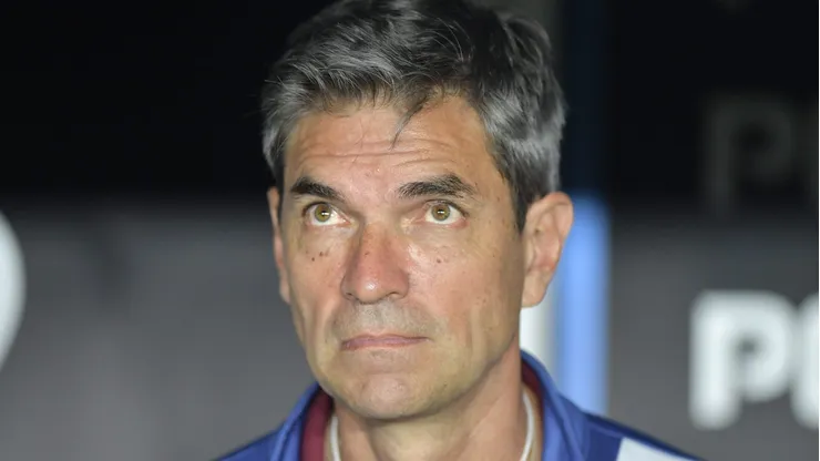 Mauricio Pellegrino durante partida entre Vasco e Lanús, pela Copa Sul-Americana.