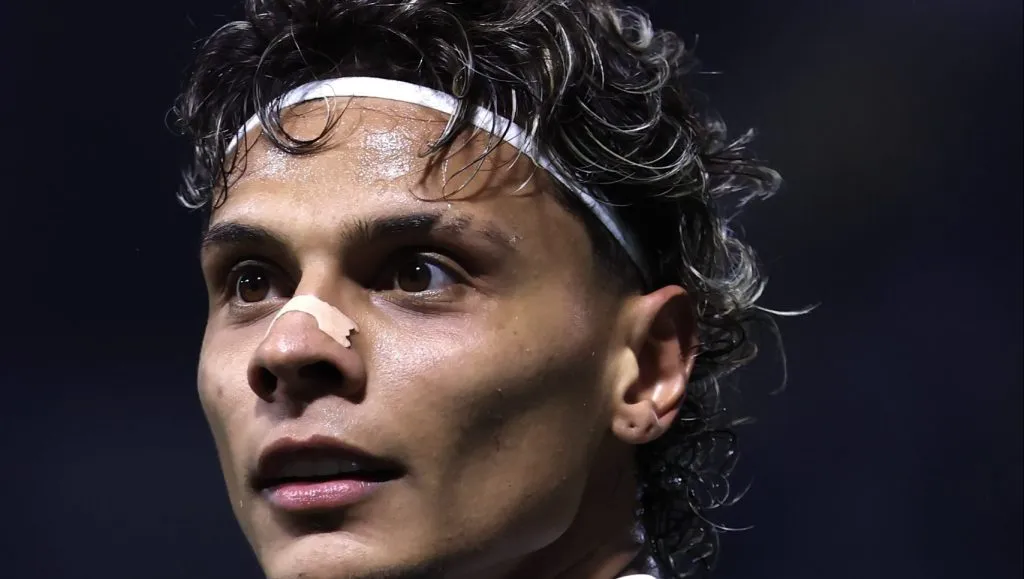 Richard Rios jogador do Palmeiras durante partida contra o Sao Paulo no estadio Arena Barueri pelo Campeonato Brasileiro  – Foto: Marcello Zambrana/AGIF