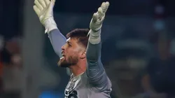 RS - CAXIAS DO SUL - 01/03/2025 - GAUCHO 2025, JUVENTUDE X GREMIO - Tiago Volpi jogador do Gremio durante partida contra o Juventude no estadio Alfredo Jaconi pelo campeonato Gaucho 2025.