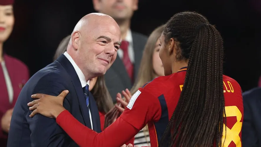 Gianni Infantino na Copa do Mundo de 2023. Foto: Robert Cianflone/Getty Images