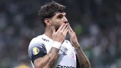 SP - SAO PAULO - 16/03/2025 - PAULISTA 2025, PALMEIRAS X CORINTHIANS - yuri alberto jogador do Corinthians comemora seu gol durante partida contra o Palmeiras no estadio Arena Allianz Parque pelo campeonato Paulista 2025. Foto: Marcello Zambrana/AGIF