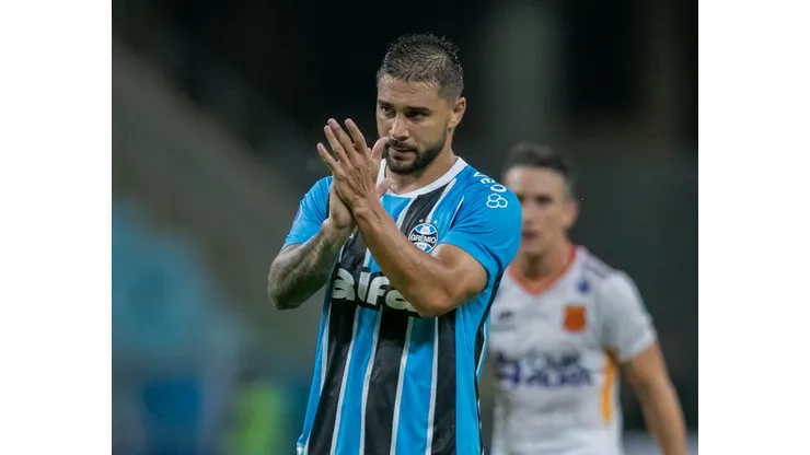 RS - PORTO ALEGRE - 08/04/2025 - COPA SUL-AMERICANA 2025, GREMIO X ATLETICO GRAU - Joao Pedro jogador do Gremio durante partida contra o Atletico Grau no estadio Arena do Gremio pelo campeonato Copa Sul-americana 2025. Foto: Liamara Polli/AGIF