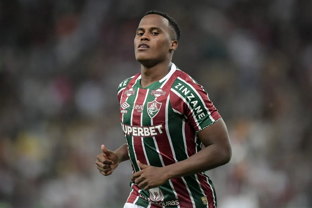 RJ – RIO DE JANEIRO – 05/12/2024 – BRASILEIRO A 2024, FLUMINENSE X CUIABA – Arias jogador do Fluminense durante partida contra o Cuiaba no estadio Maracana pelo campeonato Brasileiro A 2024. Foto: Thiago Ribeiro/AGIF