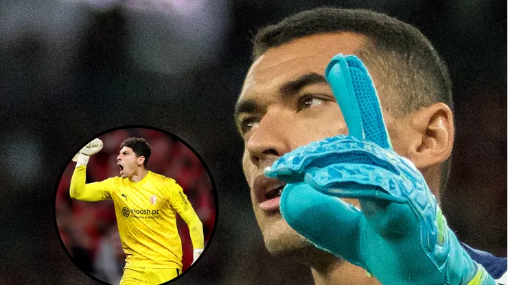 Goleiro Santos perde força no Timão. Fotos: Maja Hitij/Getty Images e Robson Mafra/AGIF.