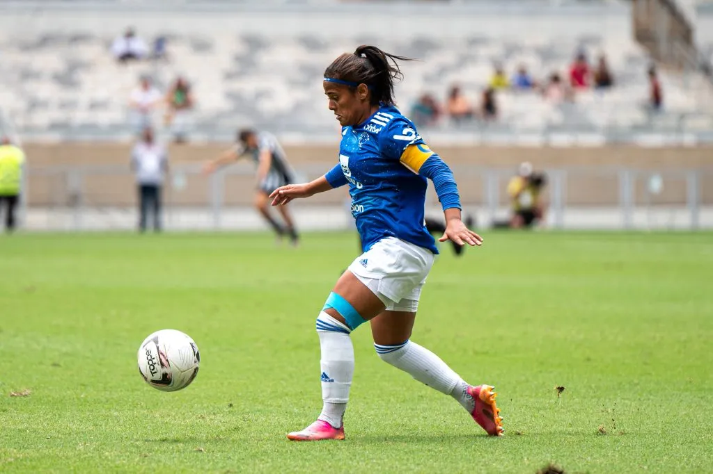 Jogadora do Cruzeiro. Foto: Alessandra Torres/AGIF