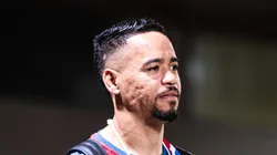 Pikachu durante partida do Fortaleza na Libertadores.