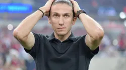 RJ - RIO DE JANEIRO - 10/05/2025 - BRASILEIRO A 2025, FLAMENGO X BAHIA - Filipe Luis tecnico do Flamengo durante partida contra o Bahia no estadio Maracana pelo campeonato Brasileiro A 2025. Foto: Thiago Ribeiro/AGIF