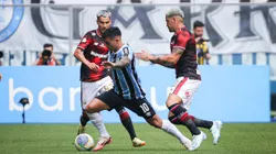 RS - PORTO ALEGRE - 01/12/2024 - BRASILEIRO A 2024, GREMIO X SAO PAULO - Cristaldo jogador do Gremio durante partida contra o Sao Paulo no estadio Arena do Gremio pelo campeonato Brasileiro A 2024. Foto: Maxi Franzoi/AGIF