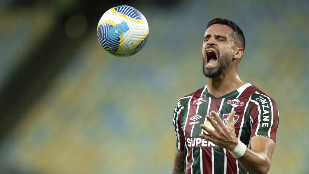 Renato Augusto jogador do Fluminense lamenta durante partida contra o Juventude no estádio Maracanã pelo campeonato Brasileiro A 2024. Foto: Jorge Rodrigues/AGIF