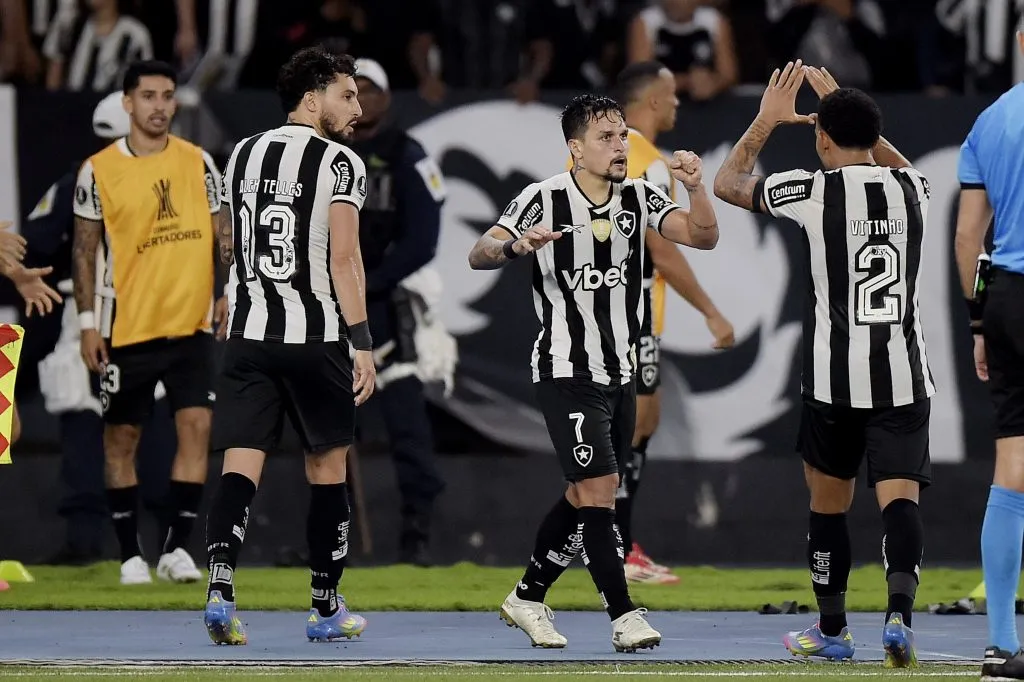 Artur comemora seu gol na Libertadores. Foto: Alexandre Loureiro/AGIF