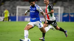 Gabigol marcou pela última vez diante do Palestino, do Chile. Foto: Fernando Moreno/AGIF