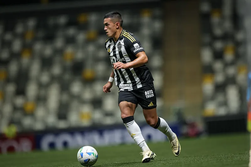 Cuello em ação pelo Atlético-MG. Foto: Pedro Souza/Atlético-MG