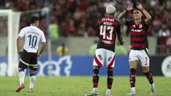 RJ - RIO DE JANEIRO - 15/05/2025 - COPA LIBERTADORES 2025, FLAMENGO X LDU - Luiz Araujo jogador do Flamengo comemora seu gol com Wesley jogador da sua equipe durante partida contra o LDU no estadio Maracana pelo campeonato Copa Libertadores 2025. Foto: Jorge Rodrigues/AGIF