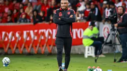 Roger Machado técnico do Internacional durante partida contra o Maracanã no estádio Beira-Rio pelo campeonato Copa Do Brasil 2025. Foto: Maxi Franzoi/AGIF