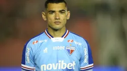 PB - JOAO PESSOA - 07/03/2024 - COPA DO NORDESTE 2024, BOTAFOGO-PB X FORTALEZA - Santos goleiro do Fortaleza durante a partida contra o Botafogo-PB, pela Copa do Nordeste 2024, no estadio do Almeidao em Joao Pessoa (PB), nesta quarta-feira (7). Foto: Marlon Costa/AGIF