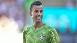 Fábio goleiro do Fluminense durante partida contra o Nova Iguaçu no estádio Maracanã pelo campeonato Carioca 2025.