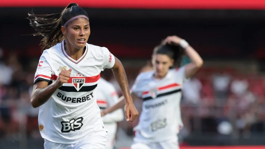 Jogadoras São Paulo. Foto: Marcello Zambrana/AGIF