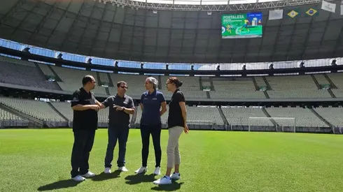 Vistoria na Arena Castelão. Foto: Crisneive Silveira/SVM