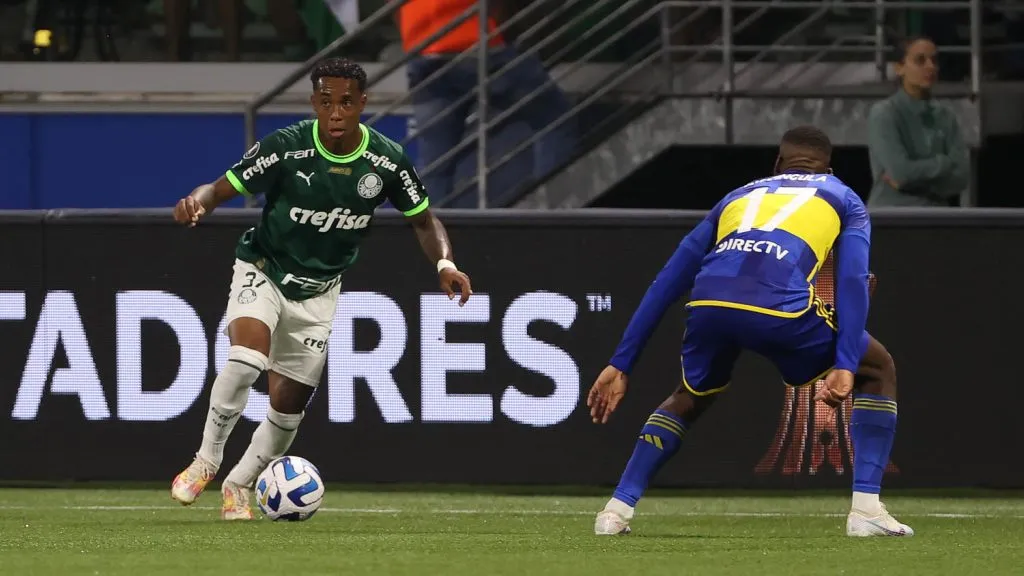 Kevin em ação em Palmeiras x Boca Juniors pela semifinal da Libertadores 2023 – Foto: César Greco/Ag. Palmeiras