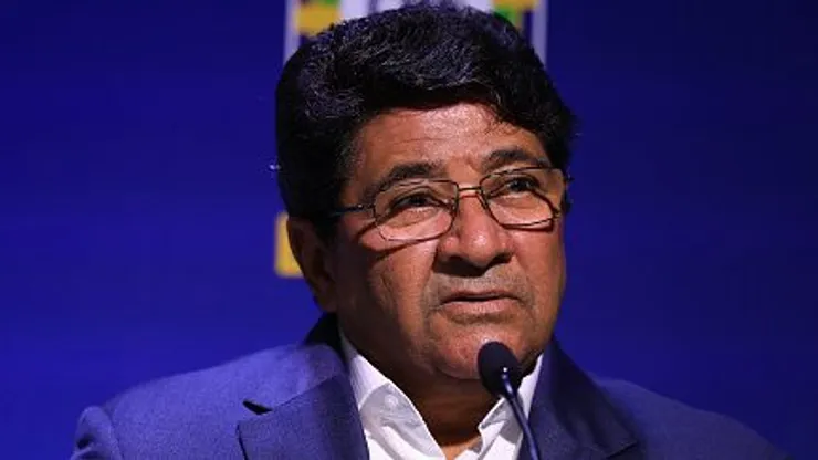 Ednaldo Rodrigues durante entrevista coletiva pela CBF. Foto: Buda Mendes