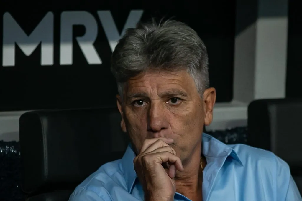 Renato Gaucho técnico do Fluminense durante partida contra o Atlético-MG no estádio Arena MRV pelo campeonato Brasileiro A 2025. Foto: Fernando Moreno/AGIF