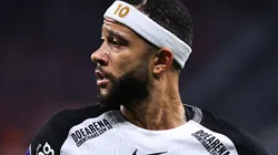 Memphis Depay durante partida entre Corinthians e América de Cali-COL, na Neo Química Arena, pela Copa Sul-Americana.