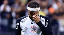 SP - SAO PAULO - 06/05/2025 - COPA SUL-AMERICANA 2025, CORINTHIANS X AMERICA DE CALI - Memphis Depay jogador do Corinthians durante partida contra o America de Cali no estadio Arena Corinthians pelo campeonato Copa Sul-americana 2025. Foto: Marcello Zambrana/AGIF