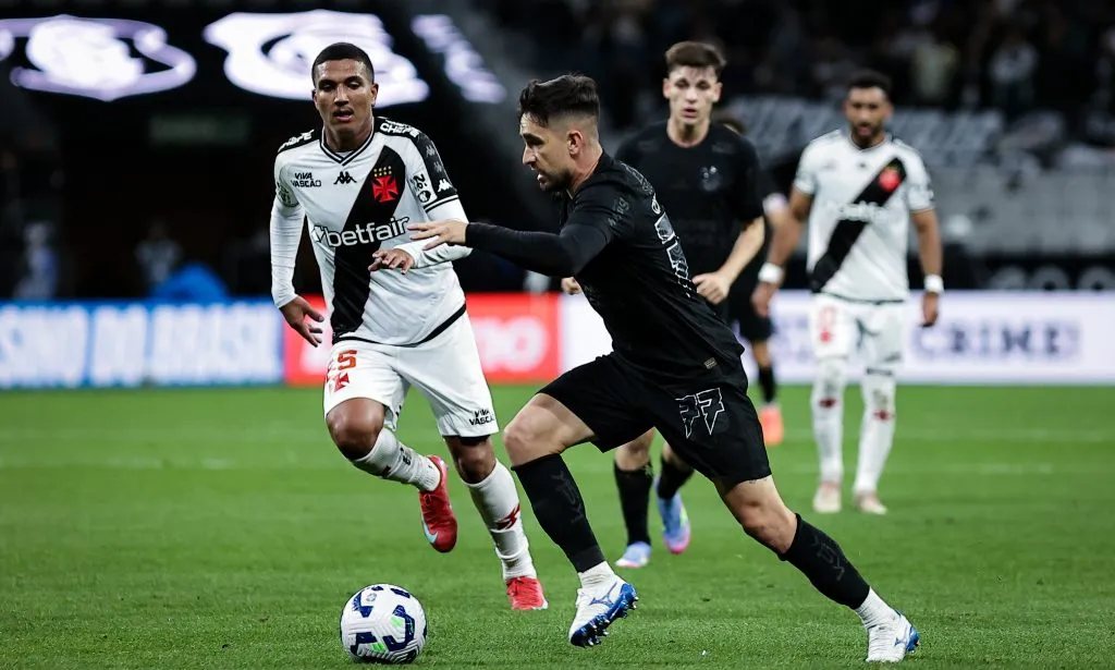 SP – SAO PAULO – 05/04/2025 – BRASILEIRO A 2025, CORINTHIANS X VASCO – Igor Coronado jogador do Corinthians durante partida contra o Vasco no estadio Arena Corinthians pelo campeonato Brasileiro A 2025. Foto: Fabio Giannelli/AGIF