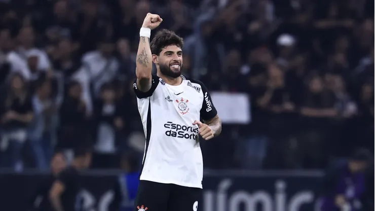 Yuri Alberto jogador do Corinthians comemora seu gol durante partida contra o Internacional - Foto: Marcello Zambrana/AGIF
