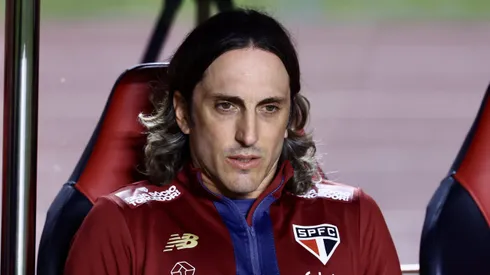 Zubeldía no comando do São Paulo. Foto: Marcello Zambrana/AGIF