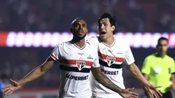 André Silva comemorando gol da virada do São Paulo - Foto: Marcelo Zambrana/AGIF