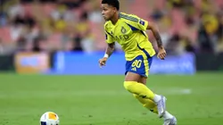 JEDDAH, SAUDI ARABIA - APRIL 30: Wesley Teixeira of Al Nassr runs with the ball during the AFC Champions League Elite Semi Final between Al Nassr and Kawasaki Frontale at King Abdullah Sports City Hall Stadium on April 30, 2025 in Jeddah, Saudi Arabia. (Photo by Yasser Bakhsh/Getty Images)