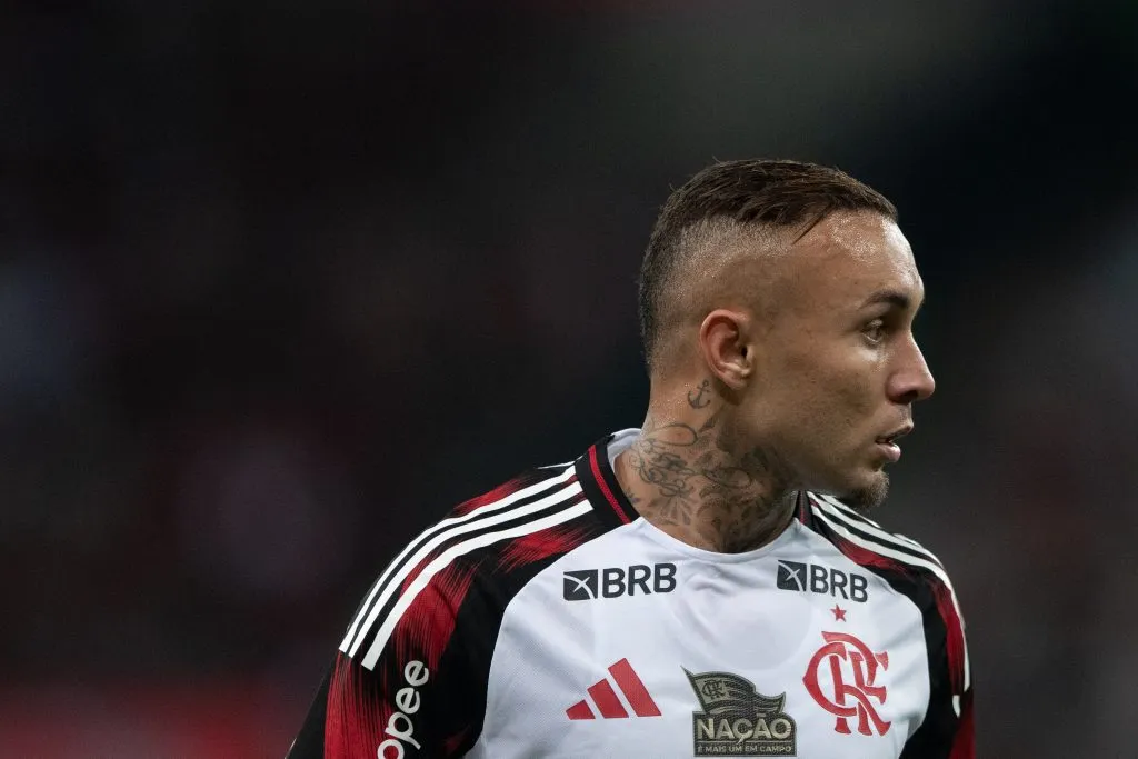 RJ – RIO DE JANEIRO – 19/04/2025 – BRASILEIRO A 2025, VASCO X FLAMENGO – Cebolinha jogador do Flamengo durante partida contra o Vasco no estadio Maracana pelo campeonato Brasileiro A 2025. Foto: Thiago Ribeiro/AGIF