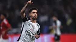 Igor Coronado jogador do Corinthians comemora seu gol durante partida contra o Internacional no estádio Arena Corinthians pelo campeonato Brasileiro A 2025. Foto: Ettore Chiereguini/AGIF