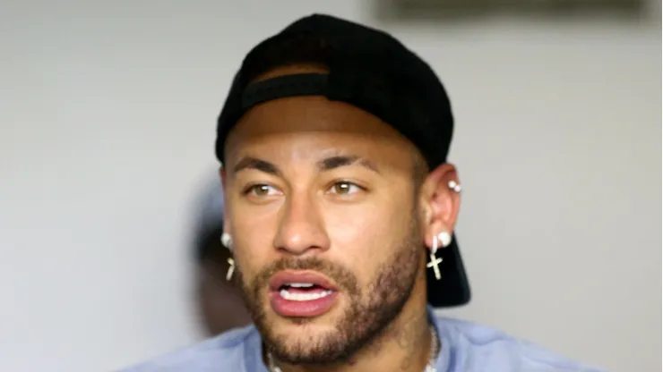 Neymar durante jogo do SFC na Vila Belmiro.