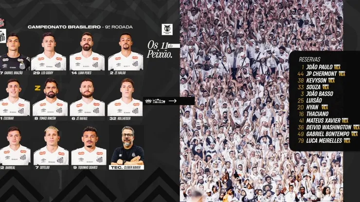 Escalação do Santos