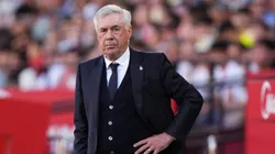 Treinador italiano durante jogo do Real Madrid. Photo by Angel Martinez/Getty Images