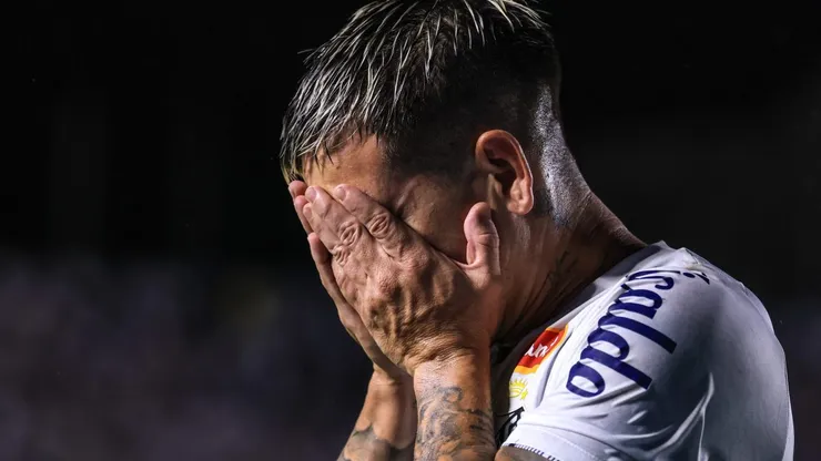 Soteldo, jogador do Santos. Foto: Marcello Zambrana/AGIF