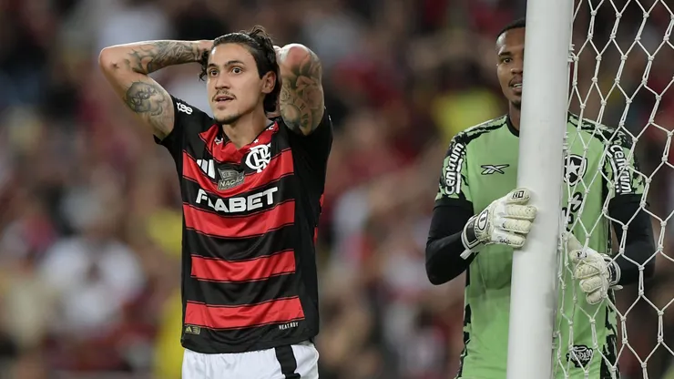 Pedro passou em branco no clássico contra o Botafogo. Foto: Thiago Ribeiro/AGIF
