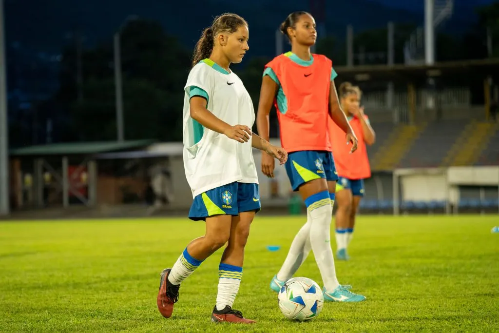 Jogadora Evelin, Seleção Feminina. Foto: Nelson Terme/CBF