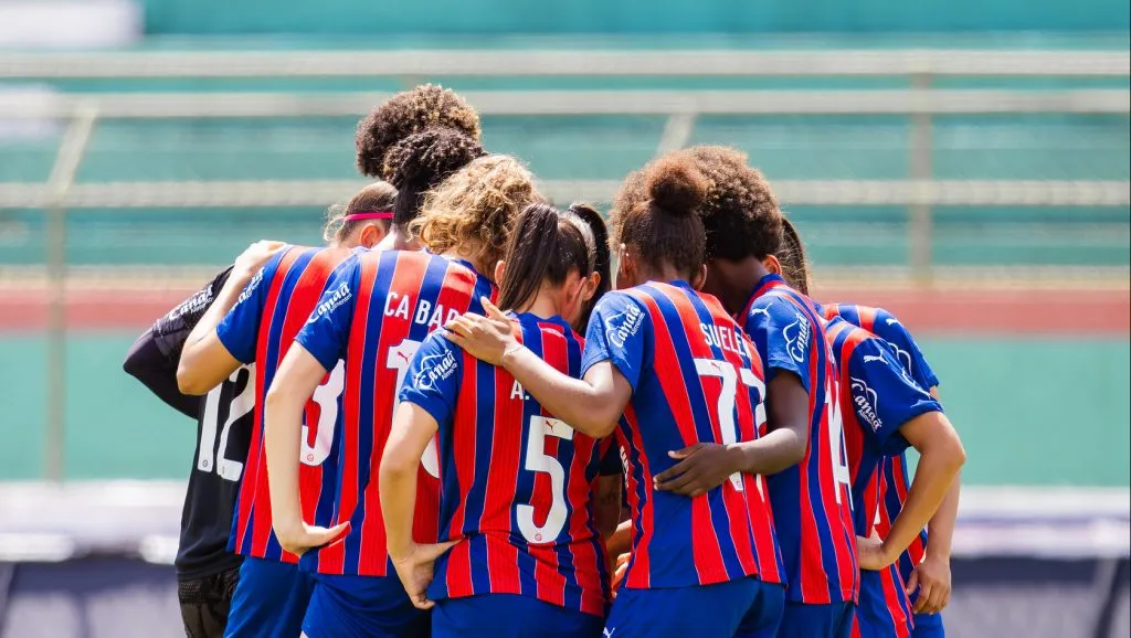Jogadoras do time feminino do Bahia