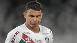 Thiago Silva jogador do Fluminense durante partida contra o Botafogo no estádio Engenhão pelo campeonato Carioca 2025.