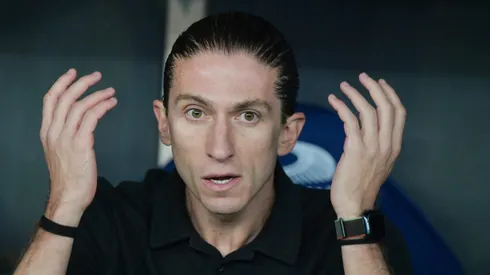 Filipe Luís, técnico do Flamengo, durante partida contra o Botafogo no estádio Maracanã pelo Campeonato Brasileiro