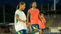 Jogadora Evelin, Seleção Feminina. Foto: Nelson Terme/CBF