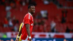 Ricardo Mathias jogador do Internacional durante partida contra o Mirassol no estadio Beira-Rio pelo campeonato Brasileiro A 2025. Foto: Maxi Franzoi/AGIF