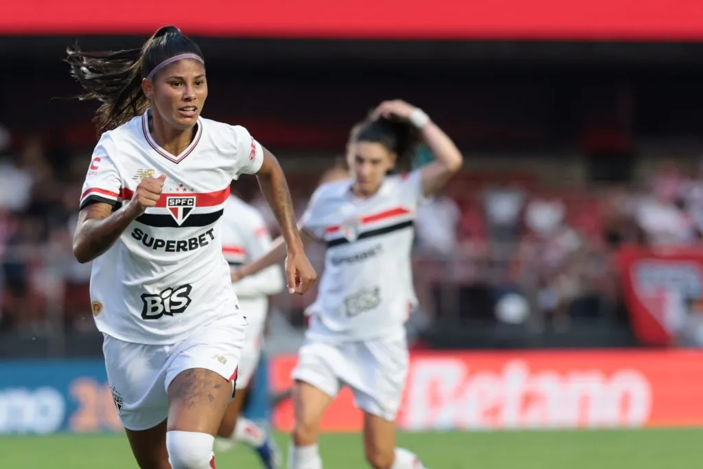 Jogadoras São Paulo. Foto: Marcello Zambrana/AGIF