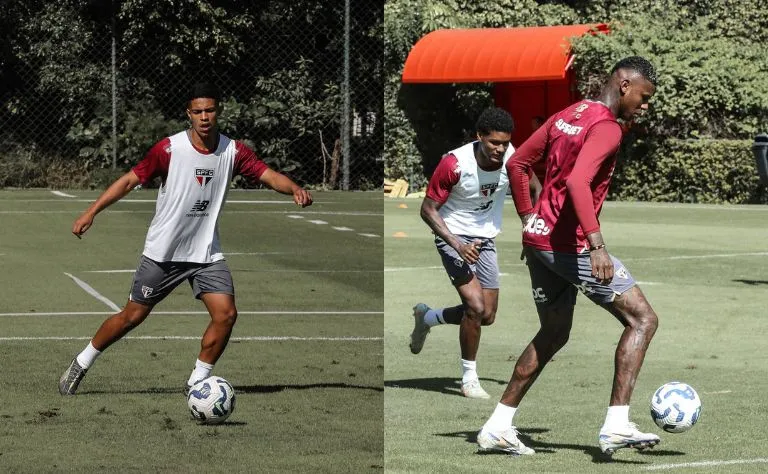 Sob comando de Luis Zubeldía, o São Paulo realizou o último treino coletivo para enfrentar o Naútico pela Copa do Brasil fora de casa. Foto: &nbsp;Erico Leonan / São Paulo FC