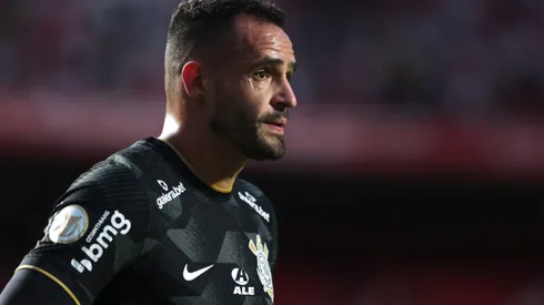 Renato Augusto durante partida entre São Paulo e Corinthians, no Morumbis, pelo Brasileirão 2022.