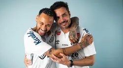 Falcão ajudou Neymar, do Santos.