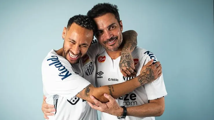 Falcão ajudou Neymar, do Santos.